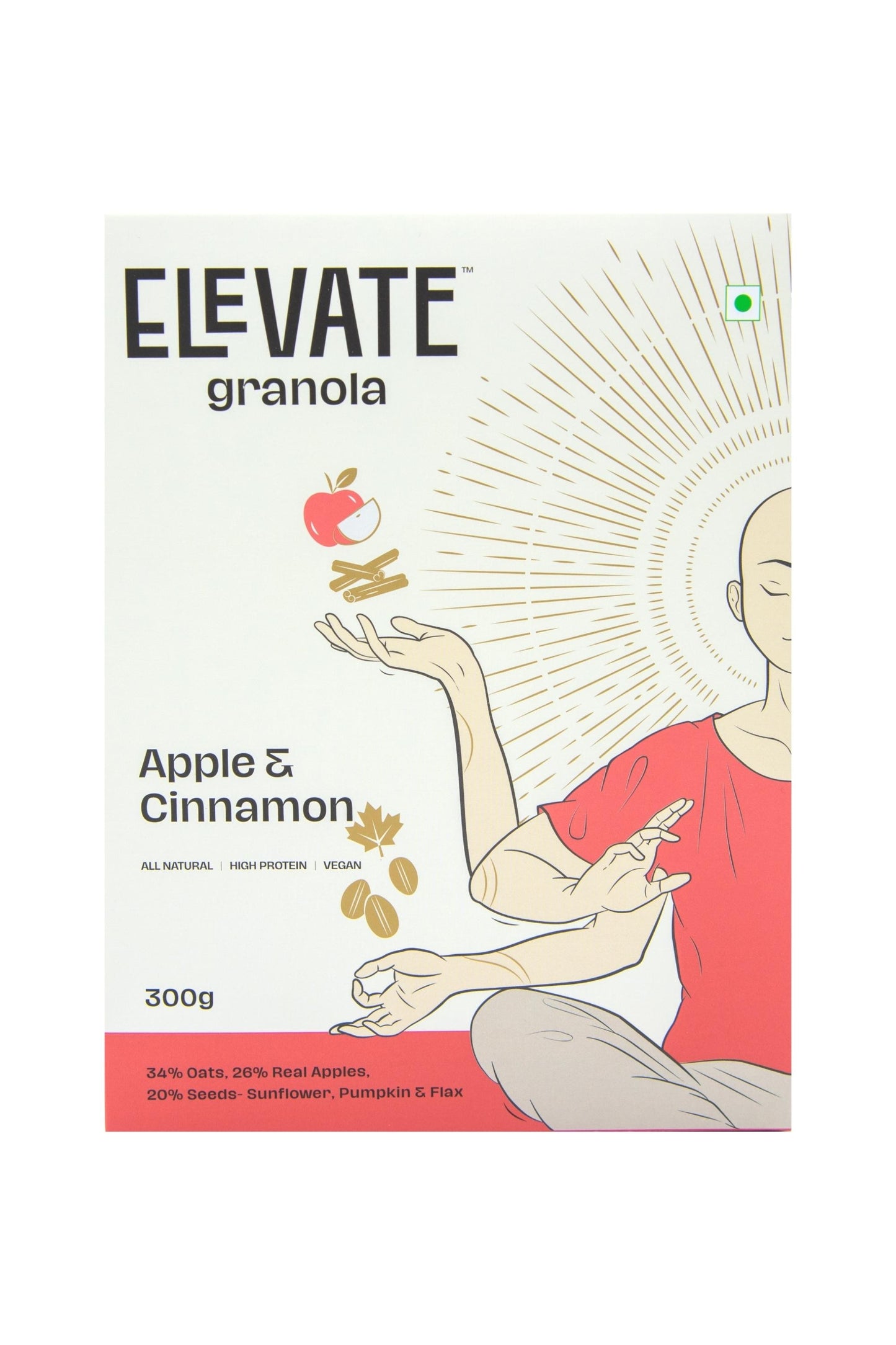 ELEVATE Granola Apple & Cinnamon 300g
