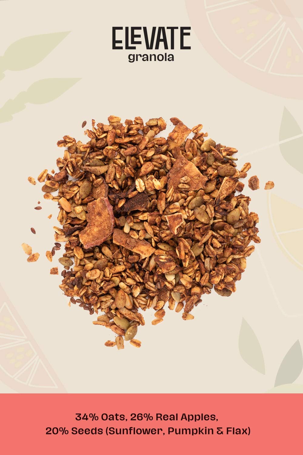 ELEVATE Granola Apple & Cinnamon 600g