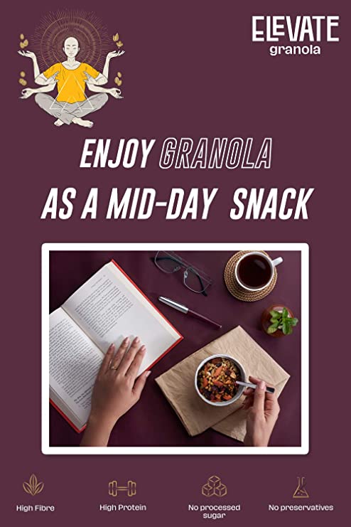 ELEVATE Granola Almond & Seeds 600g