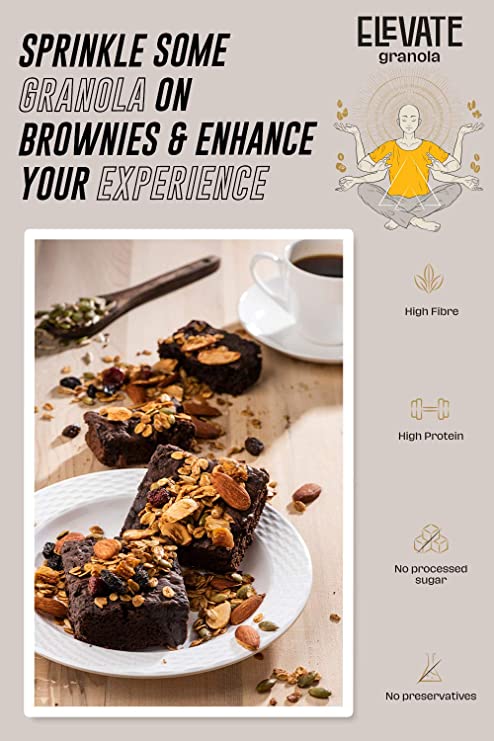 ELEVATE Granola Almond & Seeds 600g