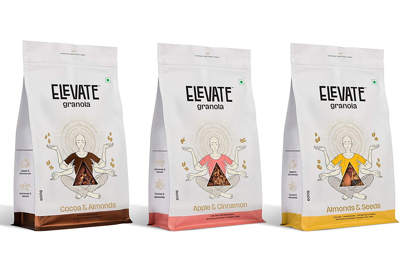 ELEVATE Granola Apple & Cinnamon 600g