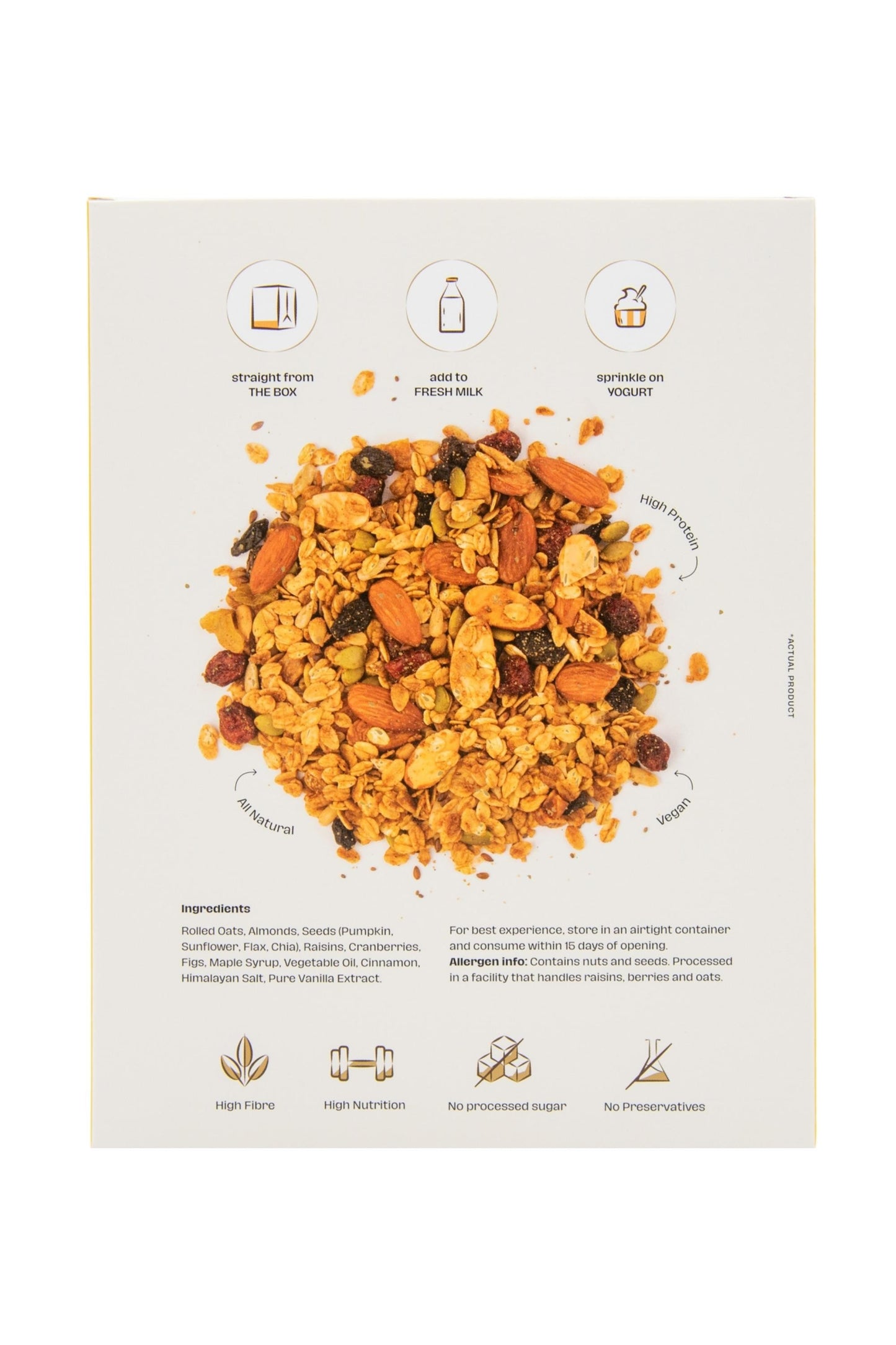 ELEVATE Granola Almond & Seeds 300g